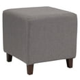 thumbnail image 2 of Flash Furniture Ascalon Upholstered Ottoman Pouf in Orange Fabric, 2 of 2