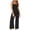 Black jumpsuits for womens, variant on Usmixi Jumpsuits for Women Dressy Fashion Slim Back Zipper Lightweight Strap Maxi Jumpsuits Overalls Summer Square Neck Sleeveless Solid Long Formal Rompers Blue s