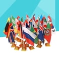 thumbnail image 3 of 10 piezas de decoración de mesa Banderas del mundo Banderas internacionales Banderas de países Banderas de Rusia, 3 of 4