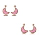 thumbnail image 4 of Minnieouse 1 par de pendientes colgantes en forma de luna Vintage de verano, joyería portátil, colgante para esposa para el hogar, rosa claro Rosa claro 2piezas, 4 of 6