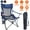 Blue, variant on Folding Camping Chair Beach Chairs Mesh Reclining for Adults Portable Outdoor Lounger Lightweight Sun Chairs with Carry Bag for Camp Picnics Fishing Black
