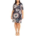 thumbnail image 1 of Vestido tubo medallón Connected Apparel para mujer multicolor 16 W, 1 of 2