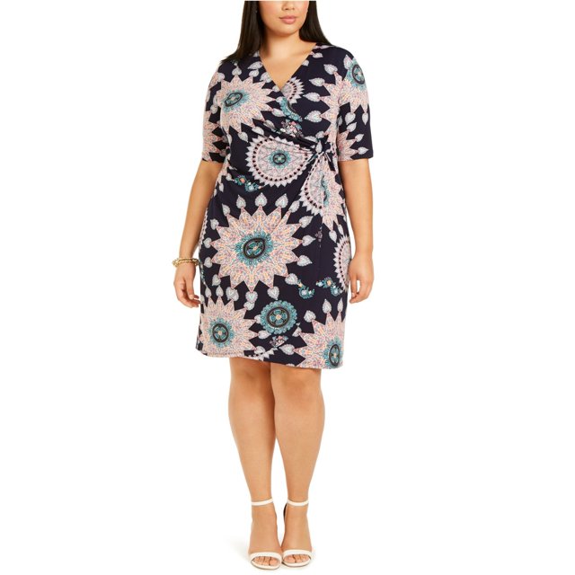 Vestido tubo medallón Connected Apparel para mujer multicolor 16 W