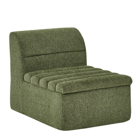 LifeSky Modular Single Sofa Seat for Apartments and Renters: No Assembly Needed, Sit in 3 Seconds - 72H Recovery After Moving Day - Soft Chenille Couch