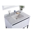 thumbnail image 3 of Laviva 313SMR-36W-WC Alto 36" White Vanity with White Carrara Marble Countertop, 3 of 3