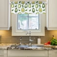 thumbnail image 2 of Yayeee Kitchen Valance Rod Pocket 54" x 18" Living Room Window Curtain, Avocado, 2 of 6