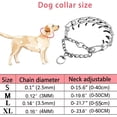 thumbnail image 2 of Uds. (Plata-L) Collar resistente cromado para perros, mascota ajustable, 2 of 5