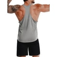 thumbnail image 4 of LilyLLL Mens Racerback Tank Tops Sleeveless Undershirt Workout Fitness Muscle T shirt, 4 of 4