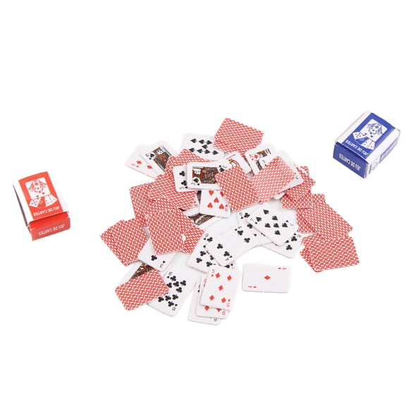 Accesorios Para Casa De Muñecas, Accesorios Para Casa De Muñecas 1/12, Juego De Cartas Para Casa De Muñecas, Comedor, Dormitorio, Sala De Estar