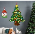 thumbnail image 3 of TETOU 3Ft DIY Felt Christmas Tree Set, 32 Pcs Ornaments with Led String Light Felt Xmas Tree Set for Christmas Kids Gift Indoor Wall Hanging Decorations, 3 of 6