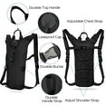thumbnail image 3 of Outdoor Hydration Backpack Lightweight Hydration Pack with 3L Water Bladder Water Backpack for Hiking Running Biking Climbing Black, 3 of 11
