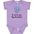 thumbnail image 3 of Inktastic I Love My Big Brother Elephant Blue Pink Girls Baby Bodysuit, 3 of 5