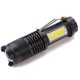 thumbnail image 2 of Linternas tácticas recargables 3 modos con zoom impermeable Cob Sidelight Mini linternas LED con caja de regalo para adultos y niños al aire libre en interiores JAMW Sencillez, 2 of 5