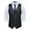 Black, variant on Men's Western Cowboy Suit Vest Slim Fit Faux Suede Leather Dress Vests Waistcoat Sleeveless Jacket for Wedding Black