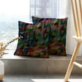 thumbnail image 6 of LALILO Throw Pillow Covers Color New Accent Color Colourful Grunge Cushion Cover 18" x 18", 2 Pack, 6 of 6