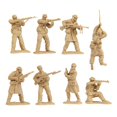 thumbnail image 3 of BMC Korean War Winter Battle - 16pc Tan North Korean & Chinese Soldier Figures, 3 of 6