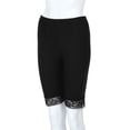 thumbnail image 3 of QHFBli Under Dress Leggings for Women Women's Plus Size Athletic Leggings with Decorative Lace Trim Mid Rise Stretch Fit Workout Trousers for, 3 of 7