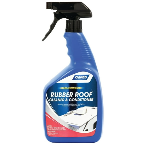 Camco 41063 Rubber Roof Pro Cleaner, 32 oz, Bottle, Clear, Liquid
