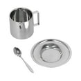 thumbnail image 1 of Taza De Café De Acero Inoxidable, 3 Piezas/juego De Tazas De Café Aisladas De Doble Pared Tazas De Café De Metal Tazas De Café Expreso De Acero Inoxidable Con, 1 of 7