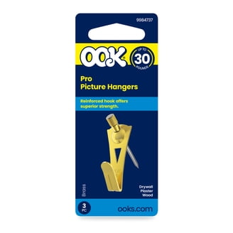3 pack) OOK One-step Picture Hangers, Steel with Brass Finish