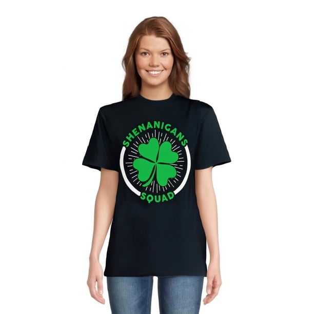 Camiseta estampada 100 % algodón para mujer, de manga corta y cuello redondo, para uso diario informal, 1 pieza, camiseta de ocio.