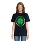 thumbnail image 1 of Camiseta estampada 100 % algodón para mujer, de manga corta y cuello redondo, para uso diario informal, 1 pieza, camiseta de ocio., 1 of 6