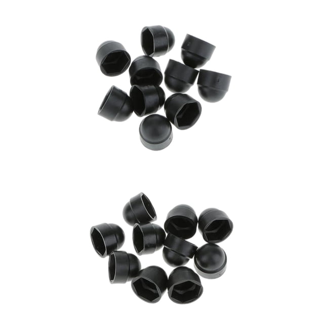 20x M6 Tapas De Protección De Tuerca De Perno De Negra Cubierta De Tornillos Hexagonales