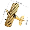 thumbnail image 3 of Vintage Metal Airplane Model Decor for Home Office Desk, Classic Collectible Aircraft Ornament with Imaginative Design for Shelf Mantel Display, 3 of 6