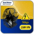 thumbnail image 5 of Appli Parts AXF-350 13-3/4 in Axial Fan Motor Guard Mounted Fan Blade 220 V, 1 Ph, 50-60 Hz, 180 W, 1550 rpm, Universal replacement for Cold Room Evaporators and Condensing Units, Work Temp -22 F to 140 F, 5 of 8