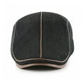 thumbnail image 3 of Knit Newsboy Cap PU Leather Flat Cap Adjustable Beret Cap Newsies Hat Driving Gatsby Hat Mens Beret Hat ,Easy to Wear, 3 of 6