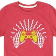 thumbnail image 3 of Instant Message - Skeleton Gamer Hands - Toddler & Youth Short Sleeve Graphic T-Shirt, 3 of 6