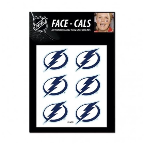 NHL Tampa Bay Lightning Tattoo Face Cals