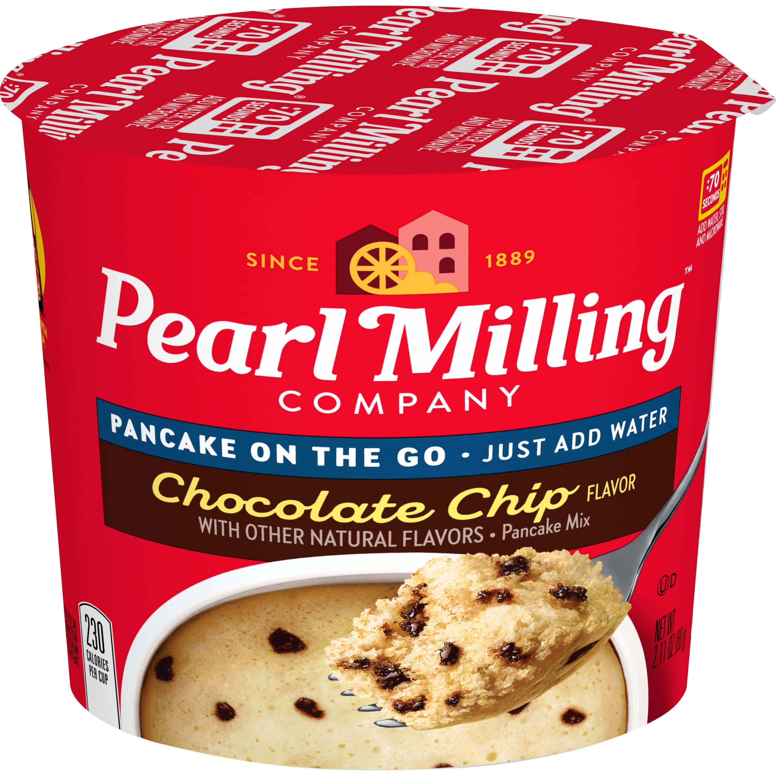 (6 pack) Pearl Milling Company Chocolate Chip Pancake on the Go Mix 2.11oz