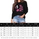 thumbnail image 2 of Disfraz Premium Jersey clásico para mujer, cuello redondo, mezcla de algodón, estampado, traje de calle Ygjytge Negro T XL para Mujer, 2 of 9