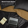 thumbnail image 5 of Martex 3-Piece Full/Queen Reversible Comforter Set | Super Soft Lightweight | Ebony/Khaki, 5 of 9