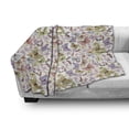 thumbnail image 3 of Butterfly Soft Flannel Fleece Throw Blanket, Different Types of Butterflies in Doodle Style Colorful Spring Thrill Print, Cozy Plush for Indoor and Outdoor Use, 50" x 70", Multicolor, by Ambesonne, 3 of 6