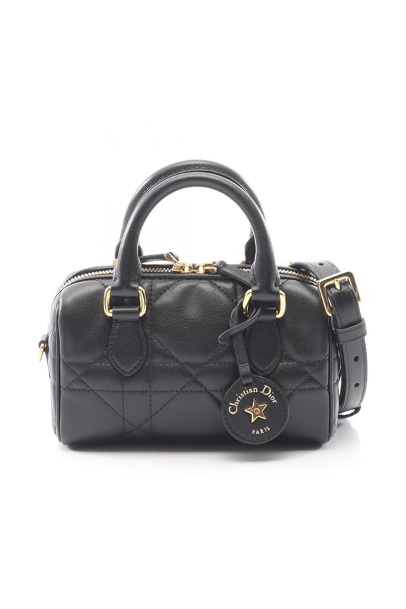 Pre-Owned Christian Dior Dior GROOVE 17 Mini Bag, Leather Handbag, Women's, Black,... (Good)