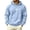 Light Blue—Sweatshirts for Men, variant on BVOFAR Oversized Hoodies for Men Cute Heart Graphic Tees Heavy Weight Long Sleeve Sweatshirt Casual Hooded Pullover with Kangaroo Pocket Purple M