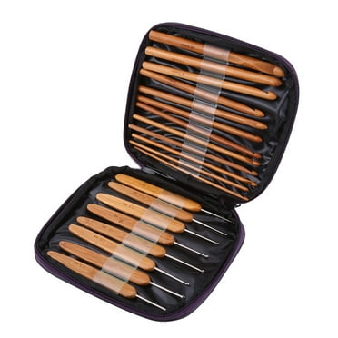 OTVIAP Bamboo Crochet Hooks Set with Case, 20