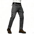 thumbnail image 2 of Men's Cargo Pants Elastic Waistband Functional Outdoor Work Pants S‑XXL, 2 of 10