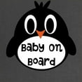 thumbnail image 2 of CafePress - Baby On Board Penguin Maternity T Shirt - Maternity Dark T-Shirt, 2 of 3