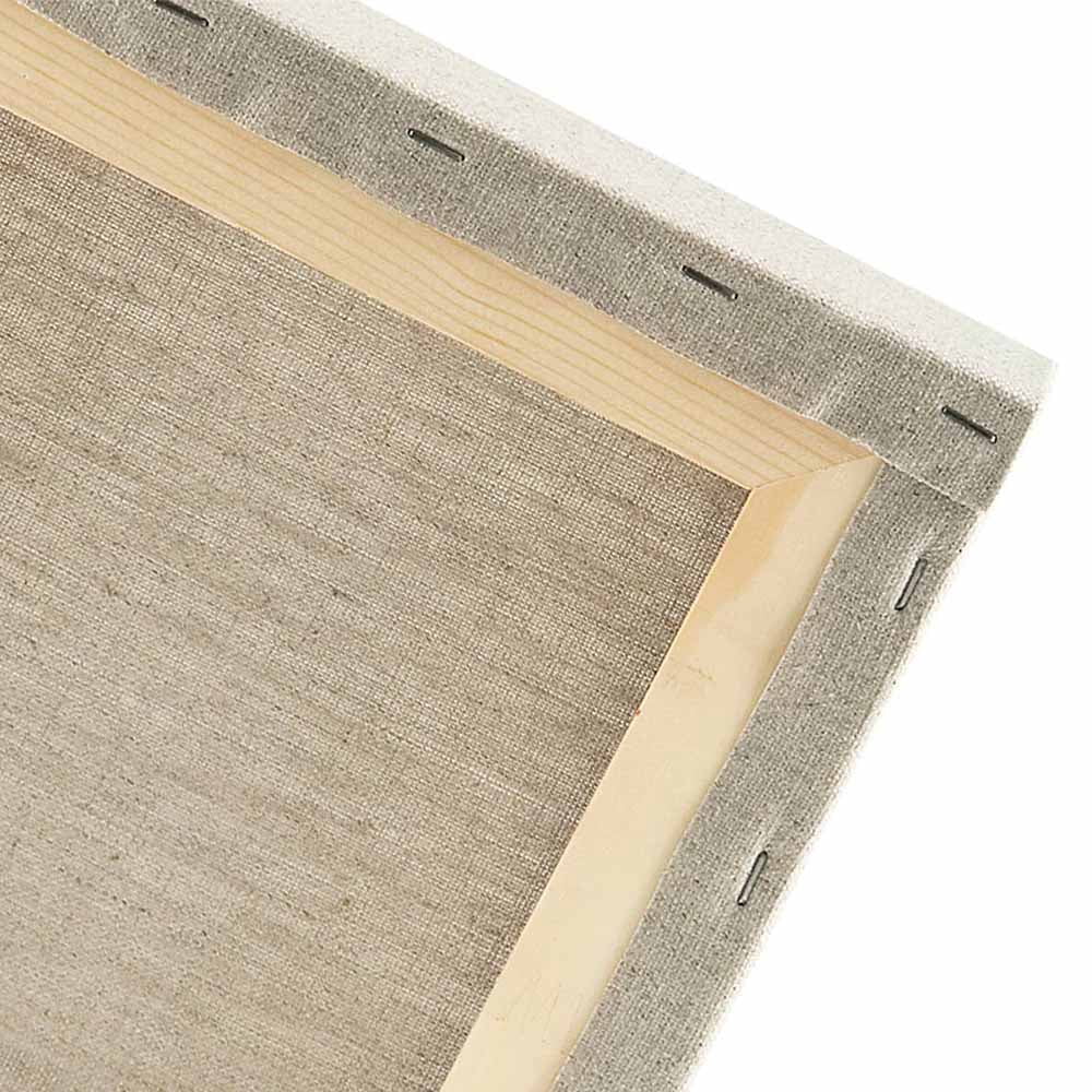 Jerry's Artarama Senso Clear Primed Linen Stretched Canvas 1-1/2", 3 Pack 12×12" - Durable Canvas for Painting with Medium Tooth Linen Weave Surface, Ideal for Oil, Acrylic and Alkyd Colors
