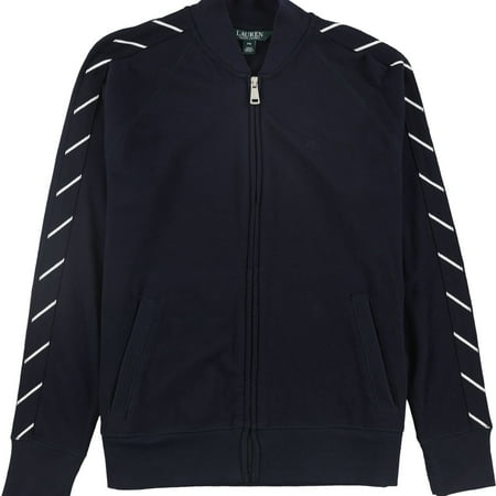 Ralph Lauren Womens Zip-Front Jacket, Blue, Petite, PS