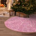 thumbnail image 5 of Sikiie Glitter Pink Nativity Christmas Tree Skirt, Jesus Christian Winter Holiday Tree Mat Decoration(30-48IN)48", 5 of 6