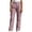 Pink-10, variant on Sentuca Cargo Pants for Women with Pockets Elastic Waist Button Pants Solid Color Sports Hiking Travel Trousers Wine M