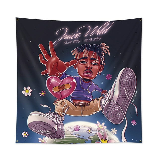 Tapestry Juicees World Bandera Art, 90 x 90 cm, 100% poliéster
