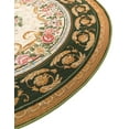 thumbnail image 4 of Unique Loom Outdoor Traditional Collection Area Rug - Palazzo (5' 1" Round Green and Ivory/Ivory), 4 of 9