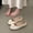 Beige A, variant on Round Toe Bowknot Comfortable Women's Casual & Dress Shoes Daily Wear Spring Summer Plus Size Office Work Black 9