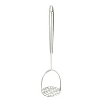 Basiess Stainless Steel Potato Masher, Manual Potato Press for Home, Restaurant, Easy to Clean, Dishwasher Safe Silver