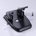 Standard 2Hole Paper Punch with 30 Sheets of Capacity (90079), Black